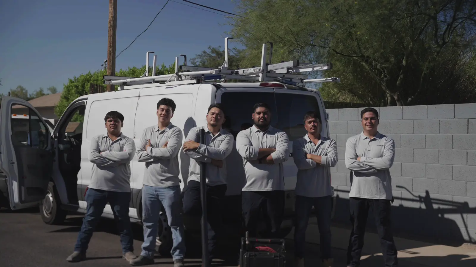 The Warriors Plumbing & Rooter crew at work across the Phoenix Valley